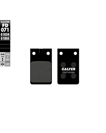 Предни/Задни мото накладки Galfer SEMI METAL FD071G1054