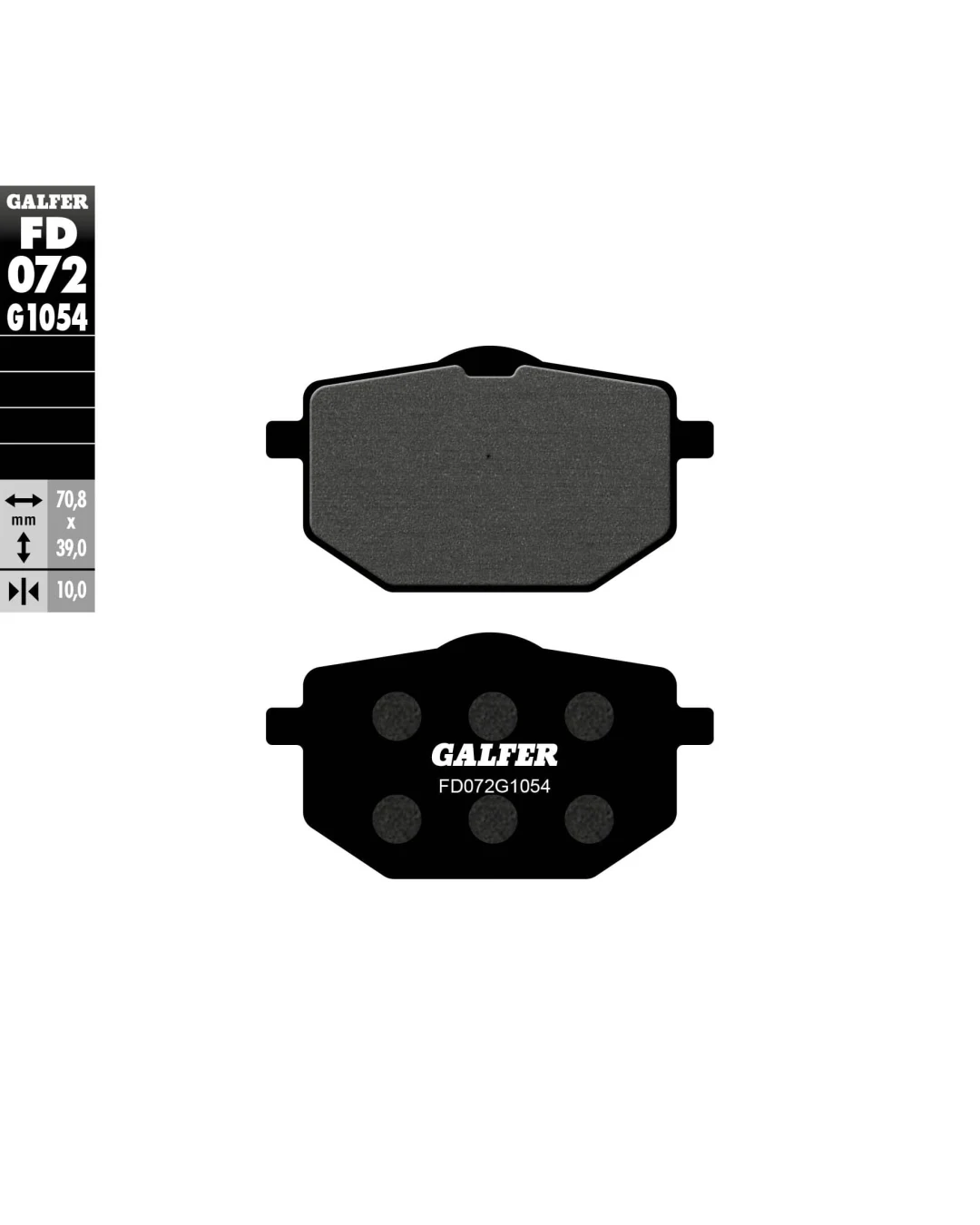 Предни/Задни мото накладки Galfer SEMI METAL FD072G1054