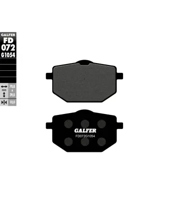Предни/Задни мото накладки Galfer SEMI METAL FD072G1054