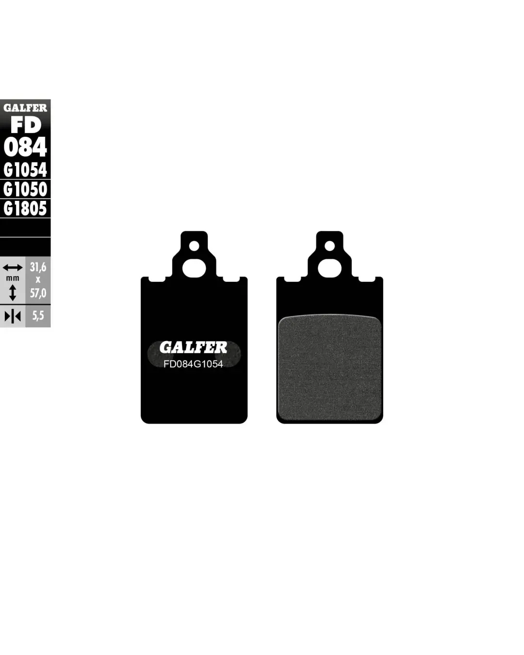 Предни/Задни мото накладки Galfer SEMI METAL FD084G1054