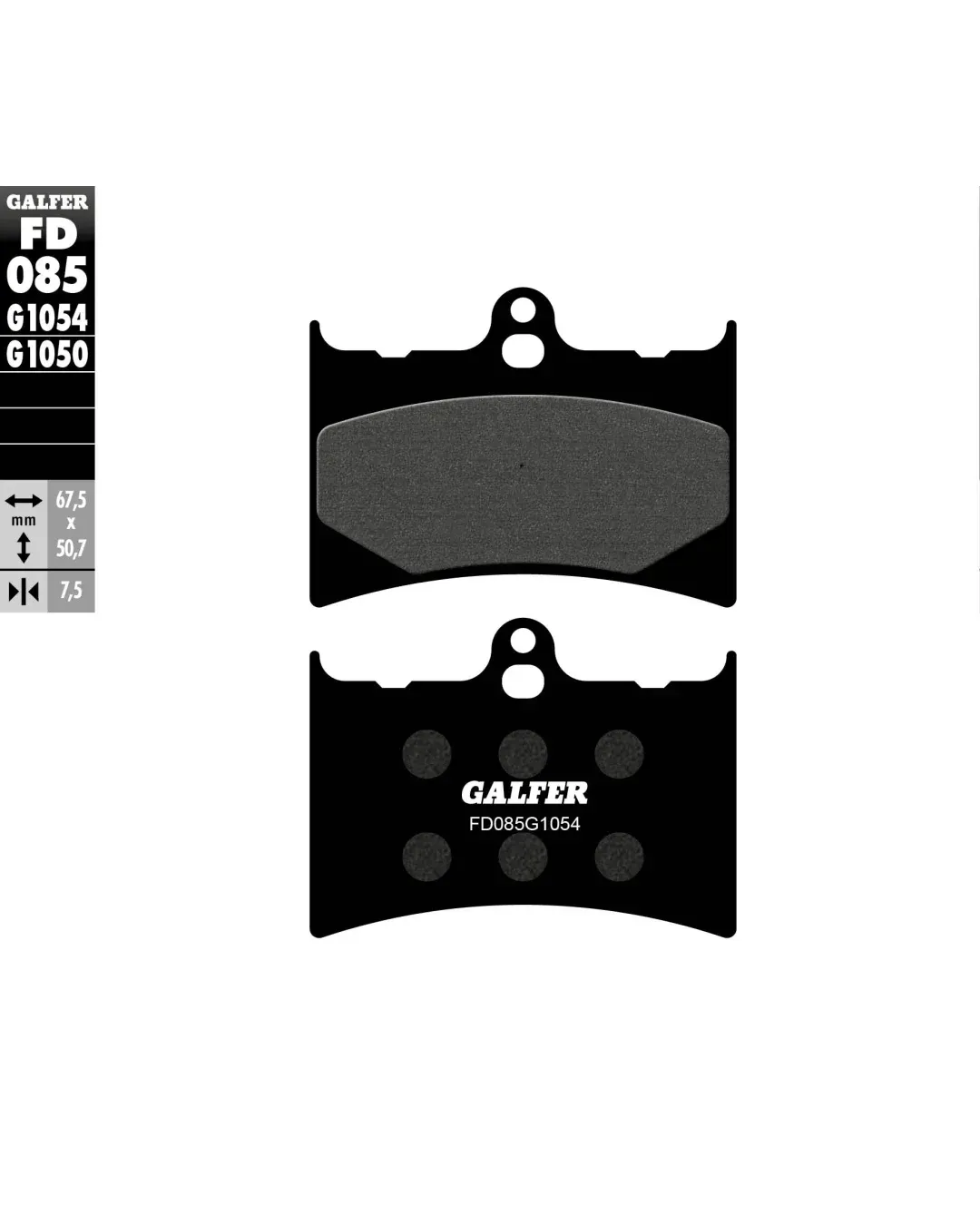 Предни/Задни мото накладки Galfer SEMI METAL FD085G1054
