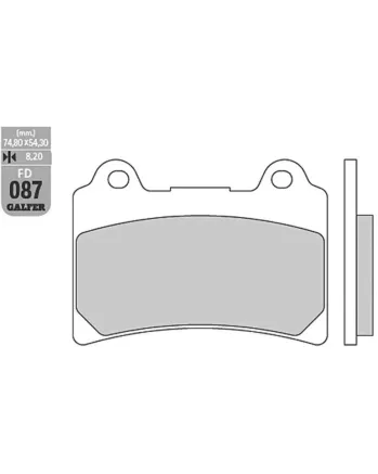 Предни/Задни мото накладки Galfer SEMI METAL FD087G1054