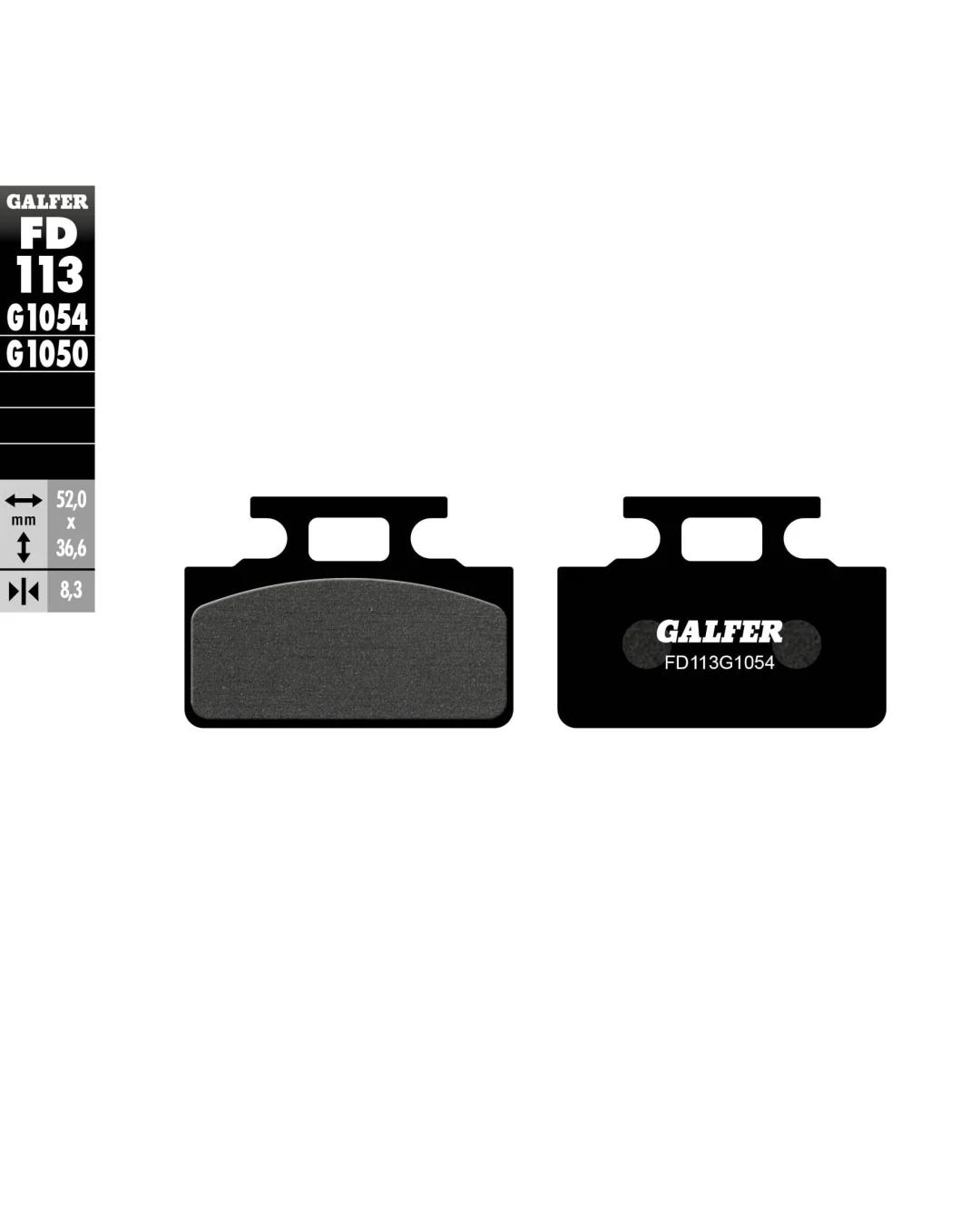 Предни/Задни мото накладки Galfer SEMI METAL FD113G1054