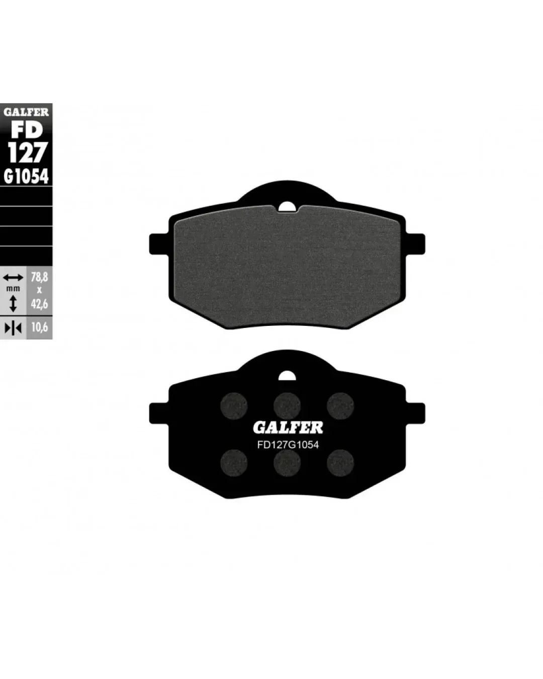 Предни/Задни мото накладки Galfer SEMI METAL FD127G1054
