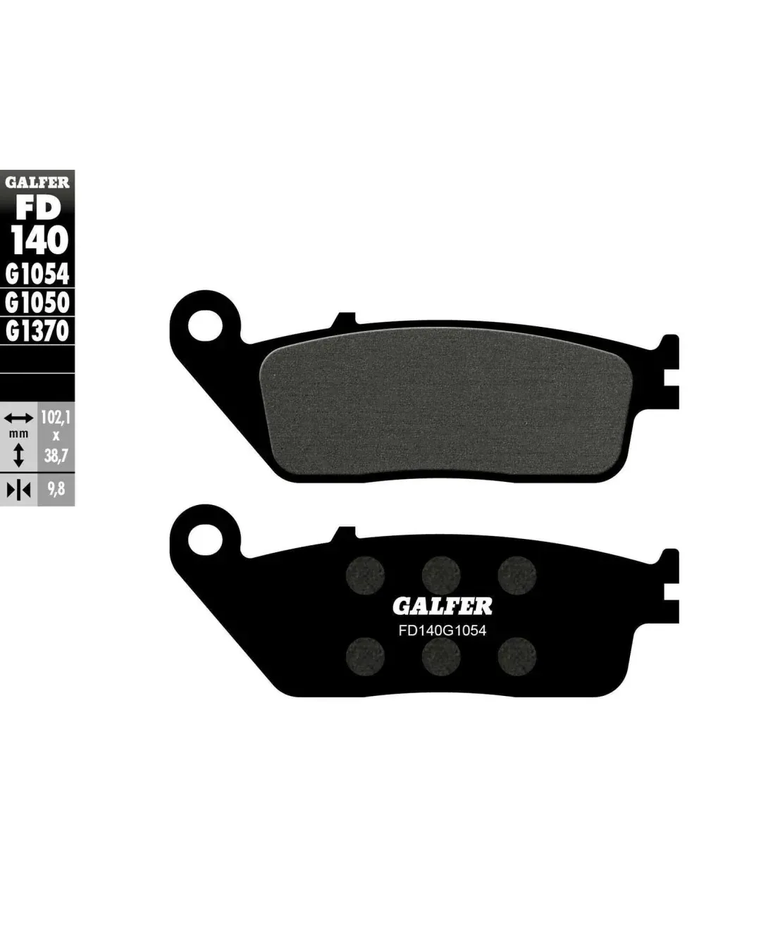 Предни/Задни мото накладки Galfer SEMI METAL FD140G1054