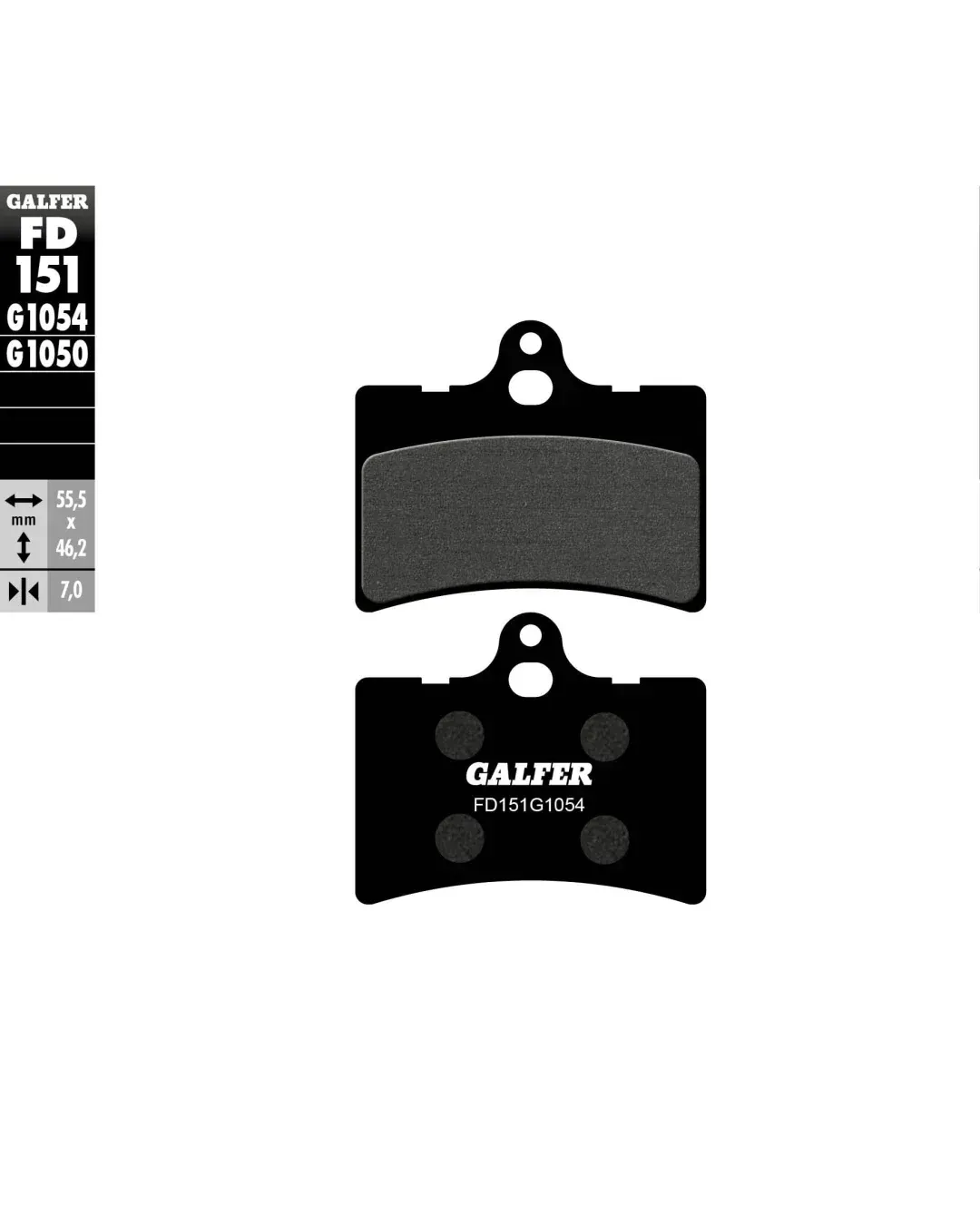 Предни/Задни мото накладки Galfer SEMI METAL FD151G1054