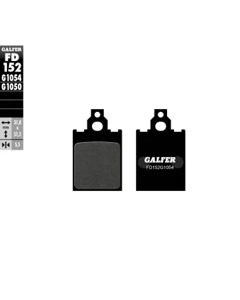 Предни/Задни мото накладки Galfer SEMI METAL FD152G1054