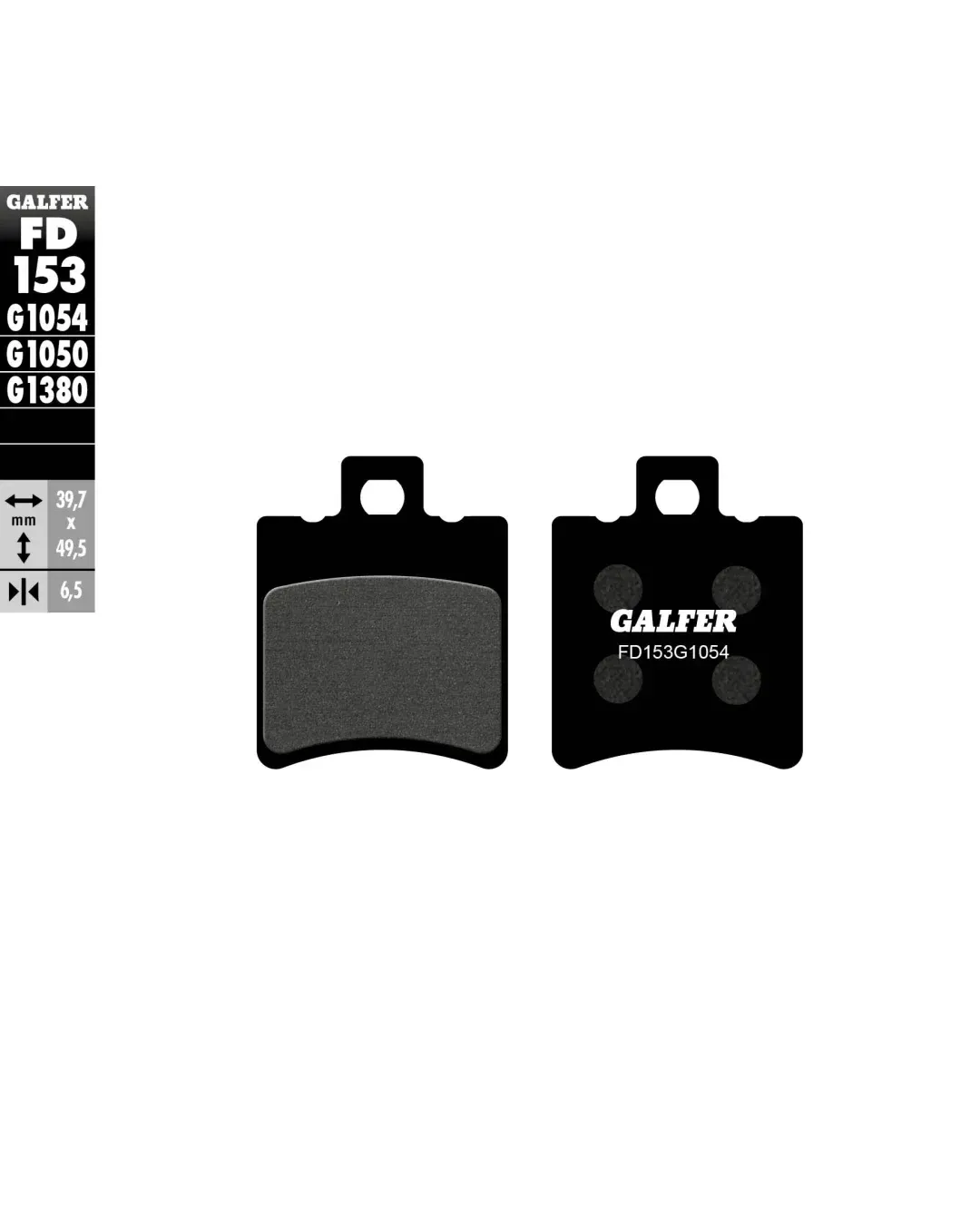 Предни/задни мото накладки Galfer SEMI METAL FD153G1054