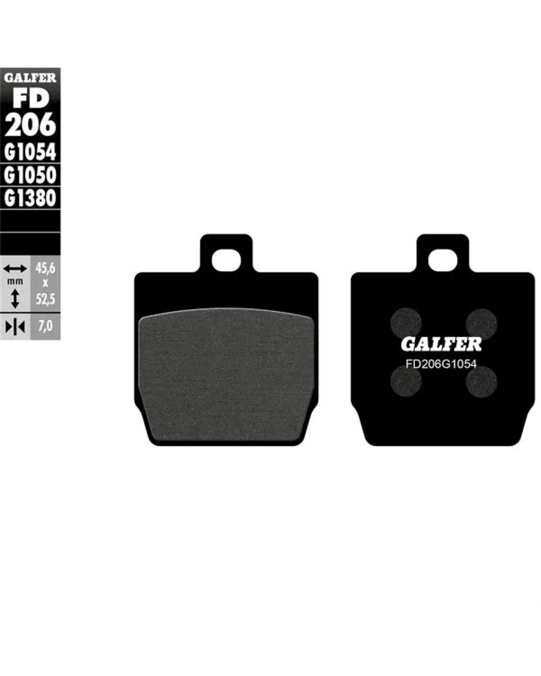 Предни/Задни мото накладки Galfer SEMI METAL FD206G1054