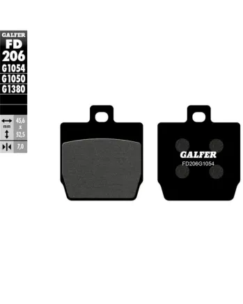 Предни/Задни мото накладки Galfer SEMI METAL FD206G1054