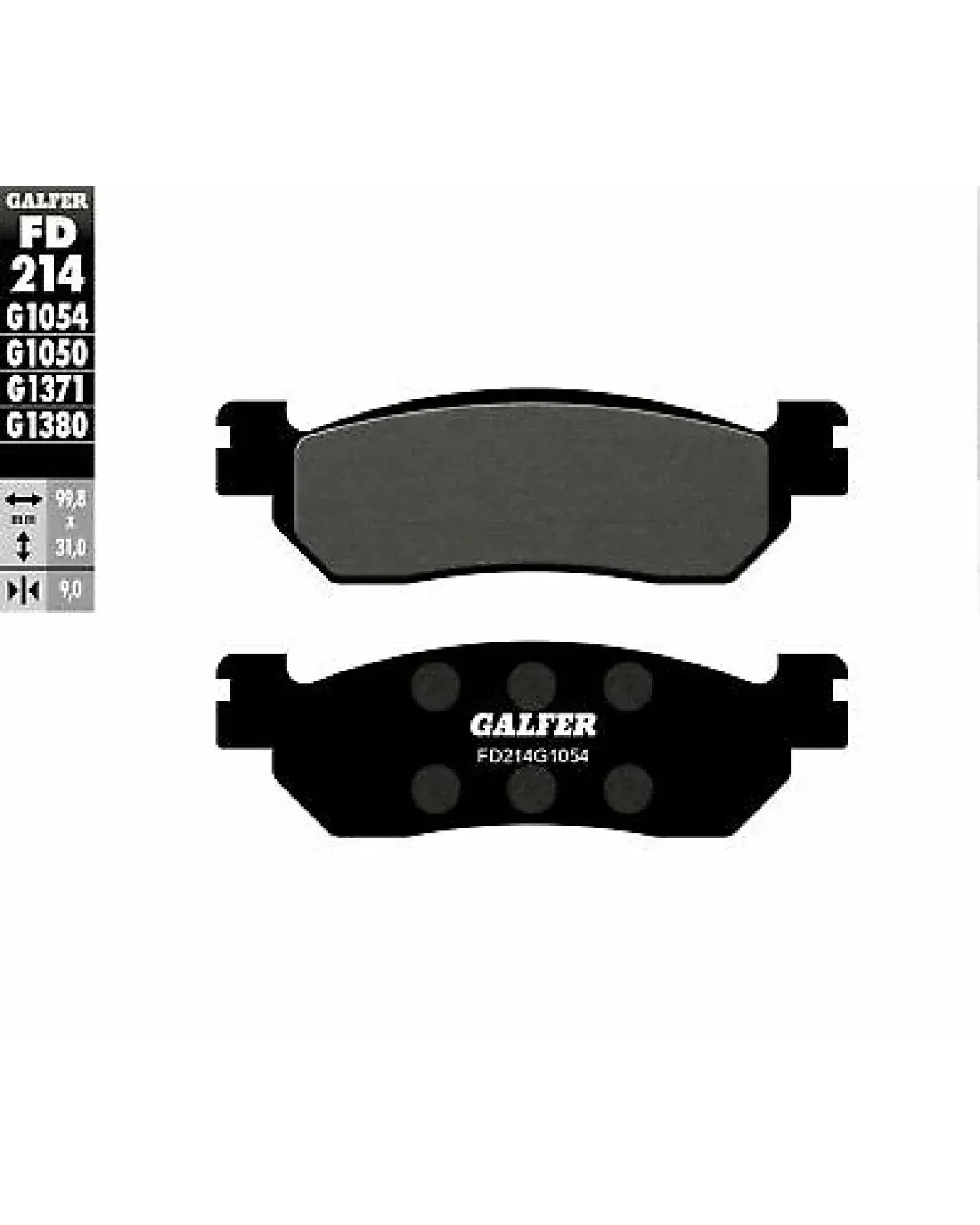 Предни/Задни мото накладки Galfer SEMI METAL FD214G1054