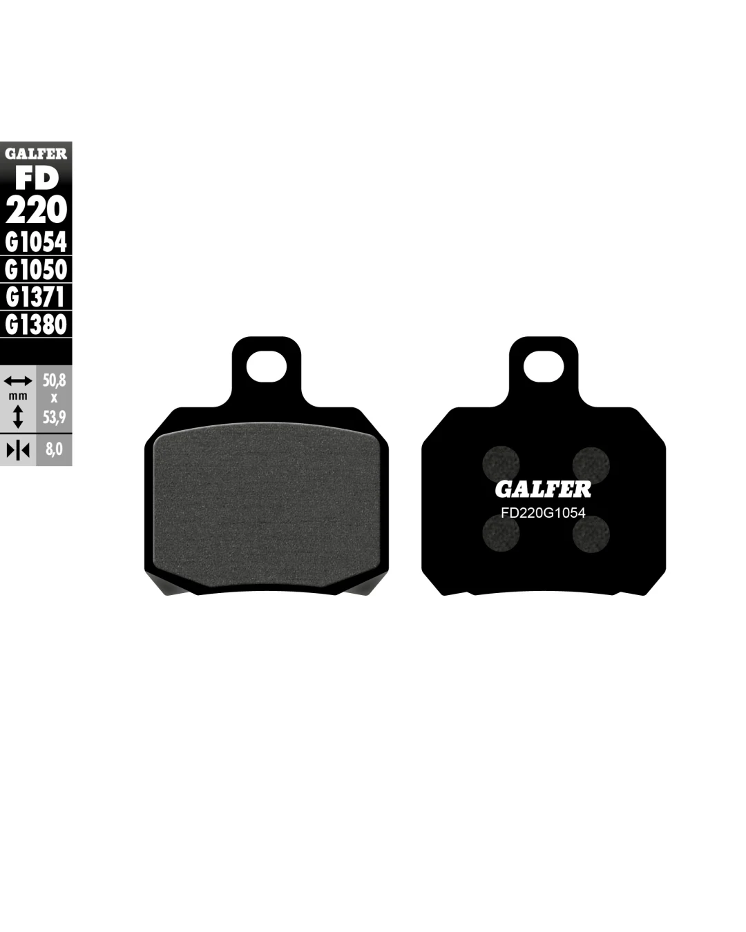 Предни/Задни мото накладки Galfer SEMI METAL FD220G1054