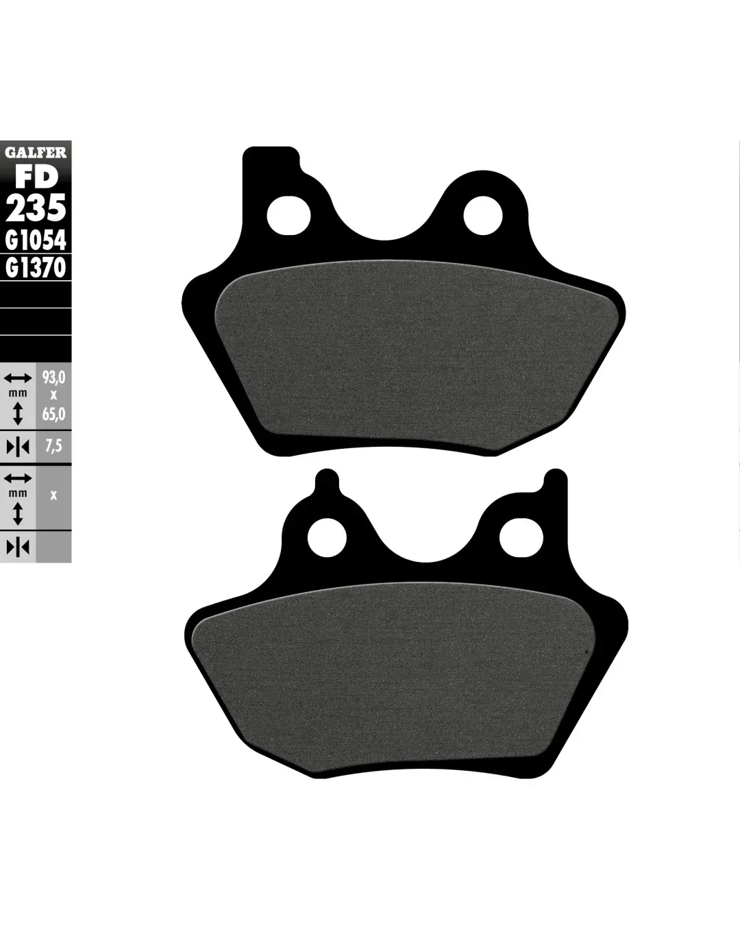 Предни/Задни мото накладки Galfer SEMI METAL FD235G1054