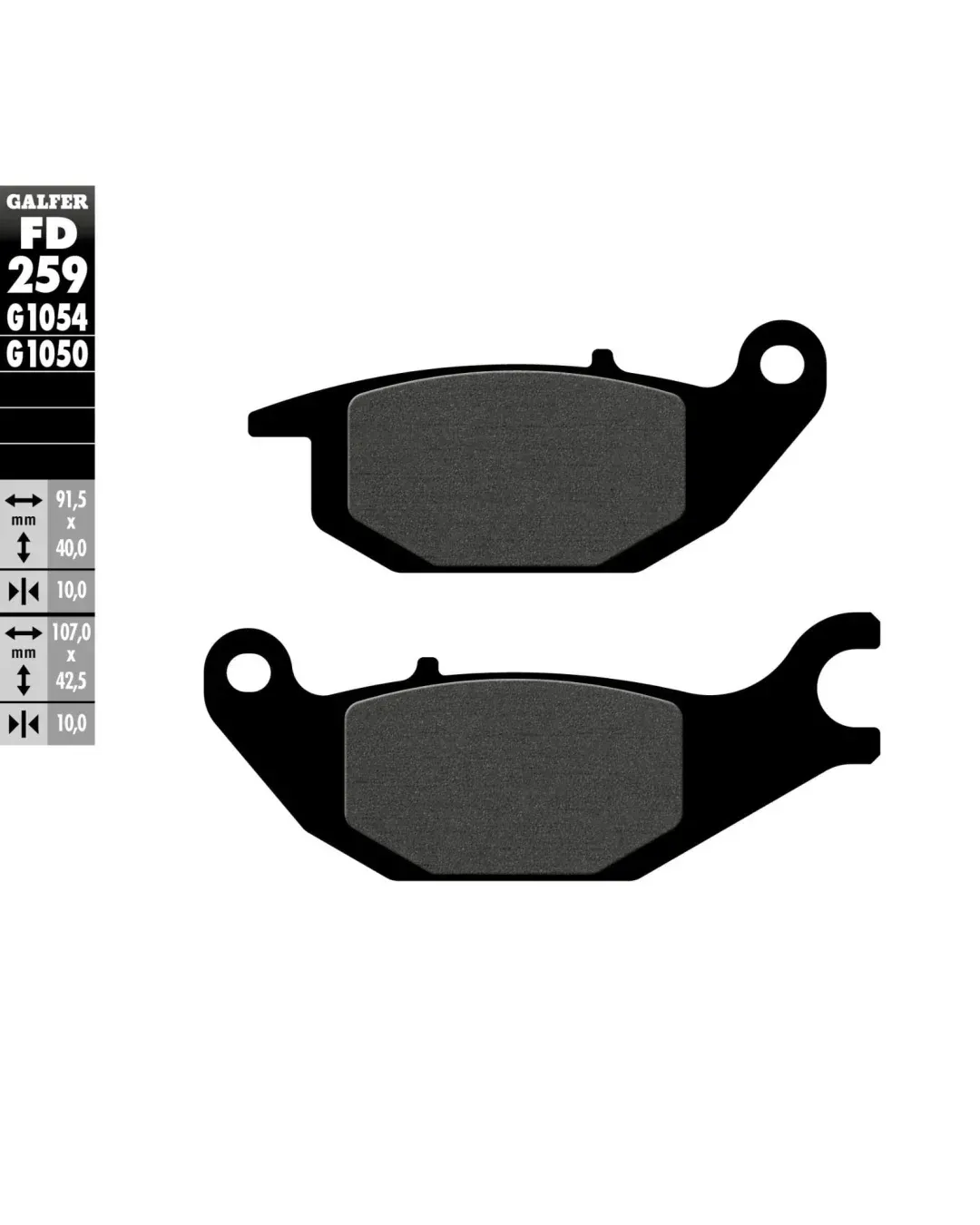 Предни/Задни мото накладки Galfer SEMI METAL FD259G1054