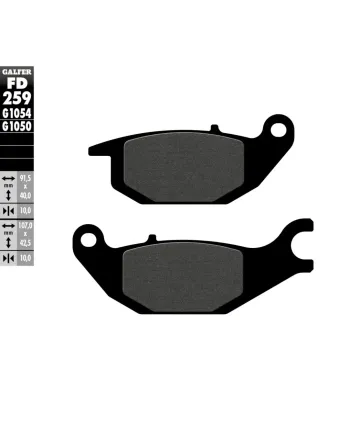 Предни/Задни мото накладки Galfer SEMI METAL FD259G1054