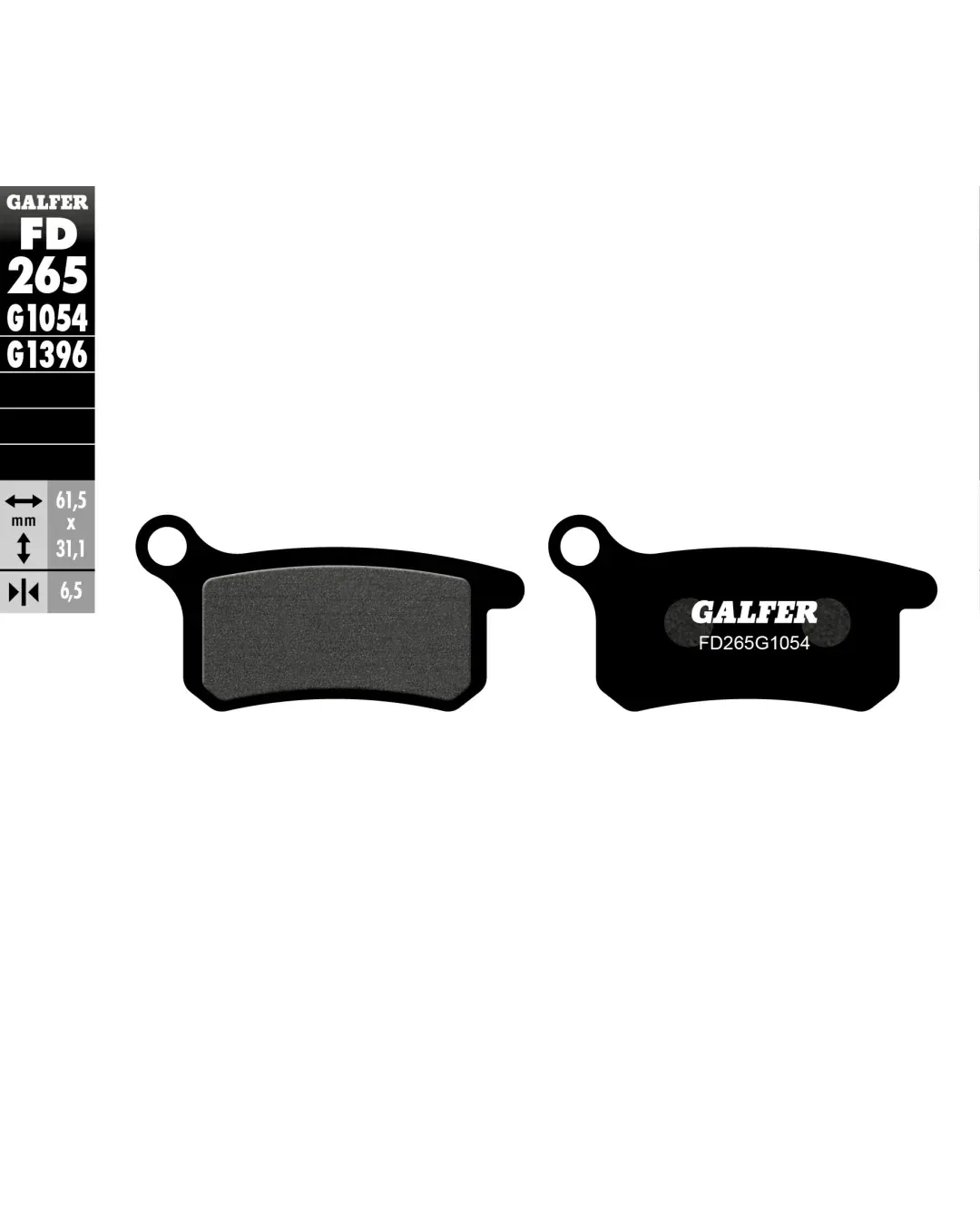 Предни/Задни мото накладки Galfer SEMI METAL FD265G1054