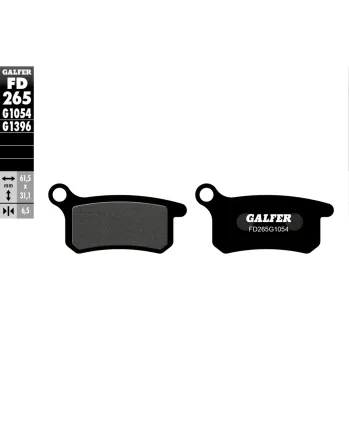 Предни/Задни мото накладки Galfer SEMI METAL FD265G1054