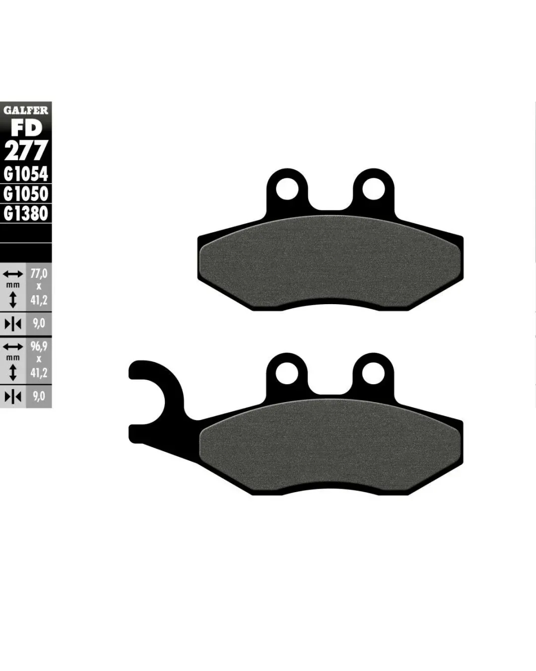 Предни/Задни мото накладки Galfer SEMI METAL FD277G1054