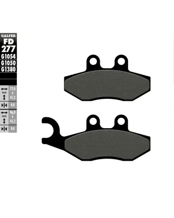 Предни/Задни мото накладки Galfer SEMI METAL FD277G1054