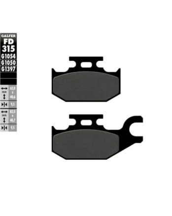 Предни/Задни мото накладки Galfer SEMI METAL FD315G1054