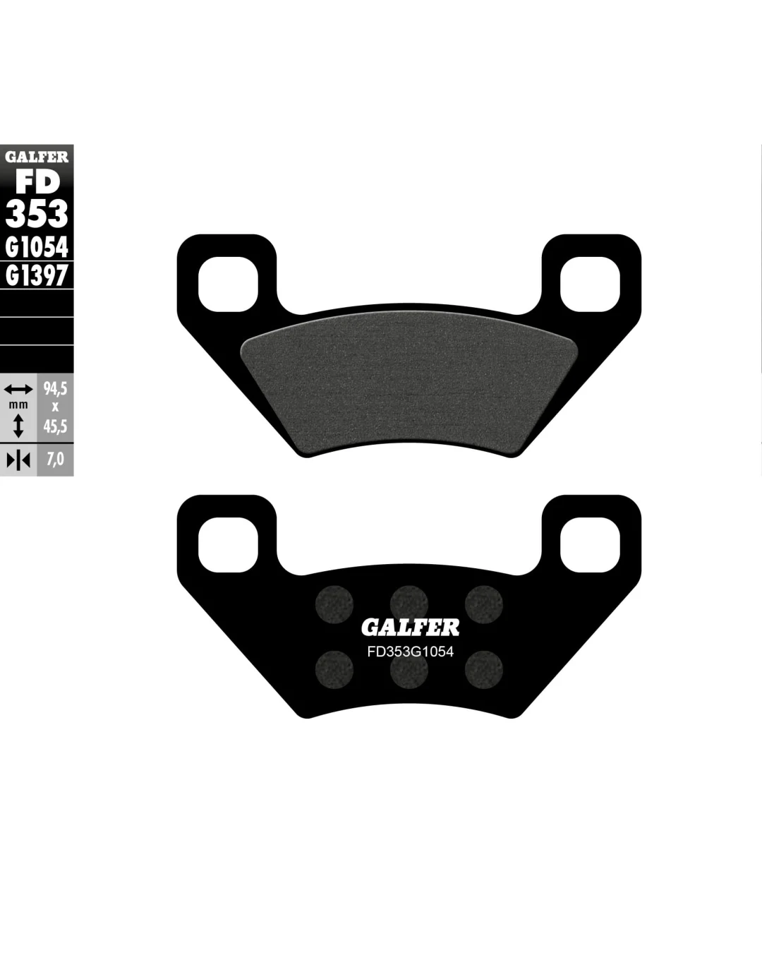 Предни/Задни мото накладки Galfer SEMI METAL FD353G1054