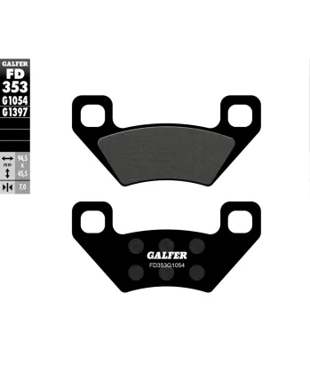 Предни/Задни мото накладки Galfer SEMI METAL FD353G1054