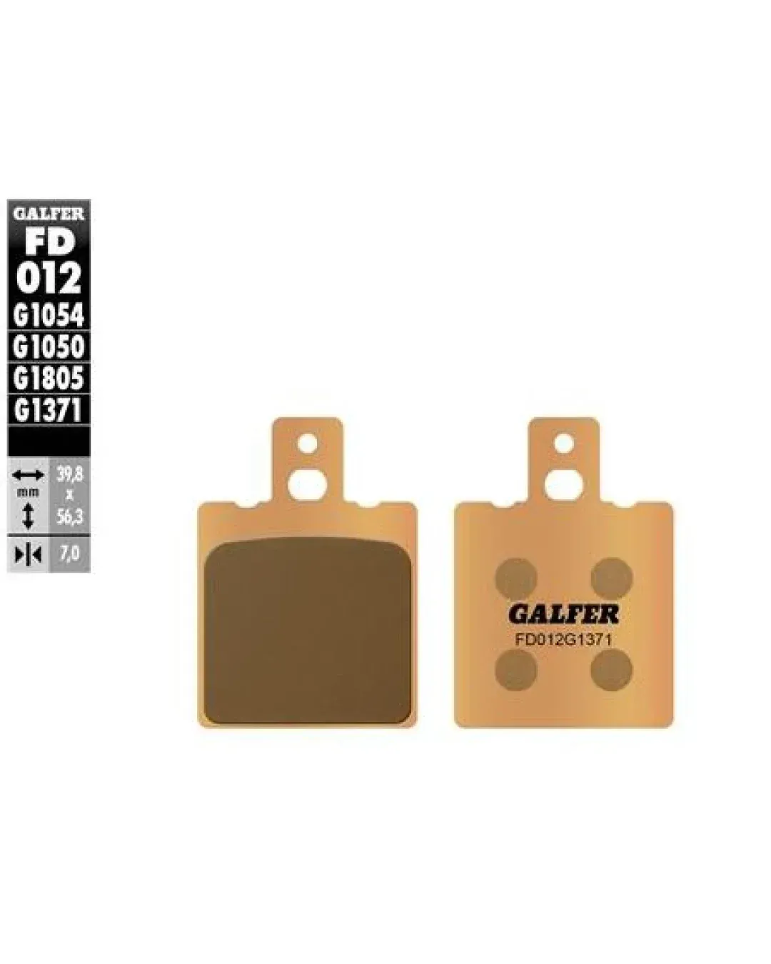 Предни/Задни мото накладки Galfer SINTERED COMPOUND FD012G1371