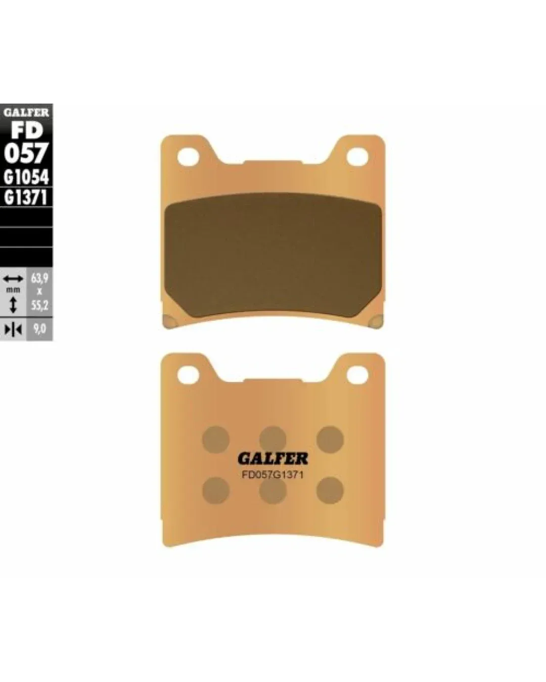 Предни/Задни мото накладки Galfer SINTERED COMPOUND FD057G1371