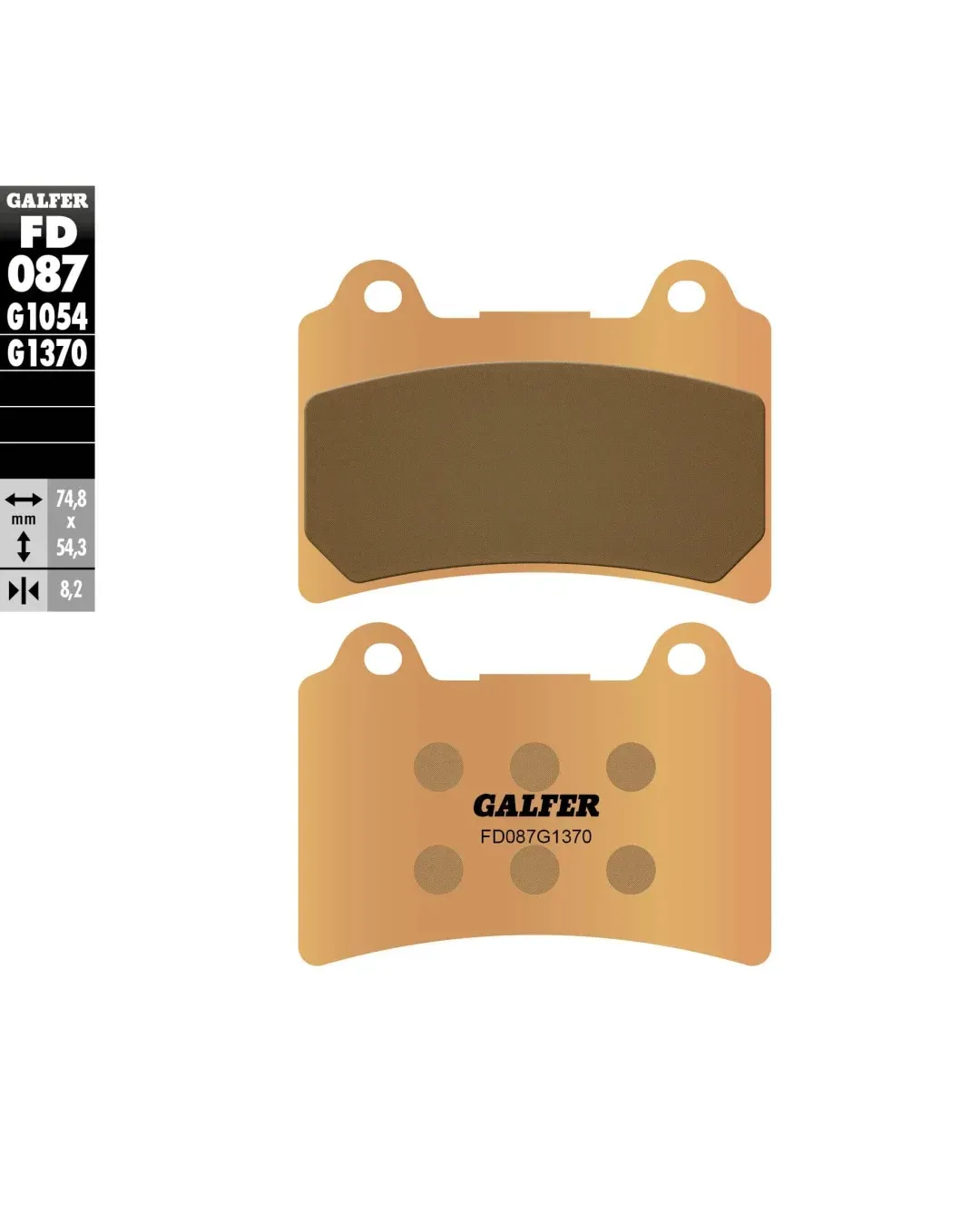Предни/Задни мото накладки Galfer SINTERED COMPOUND FD087G1370