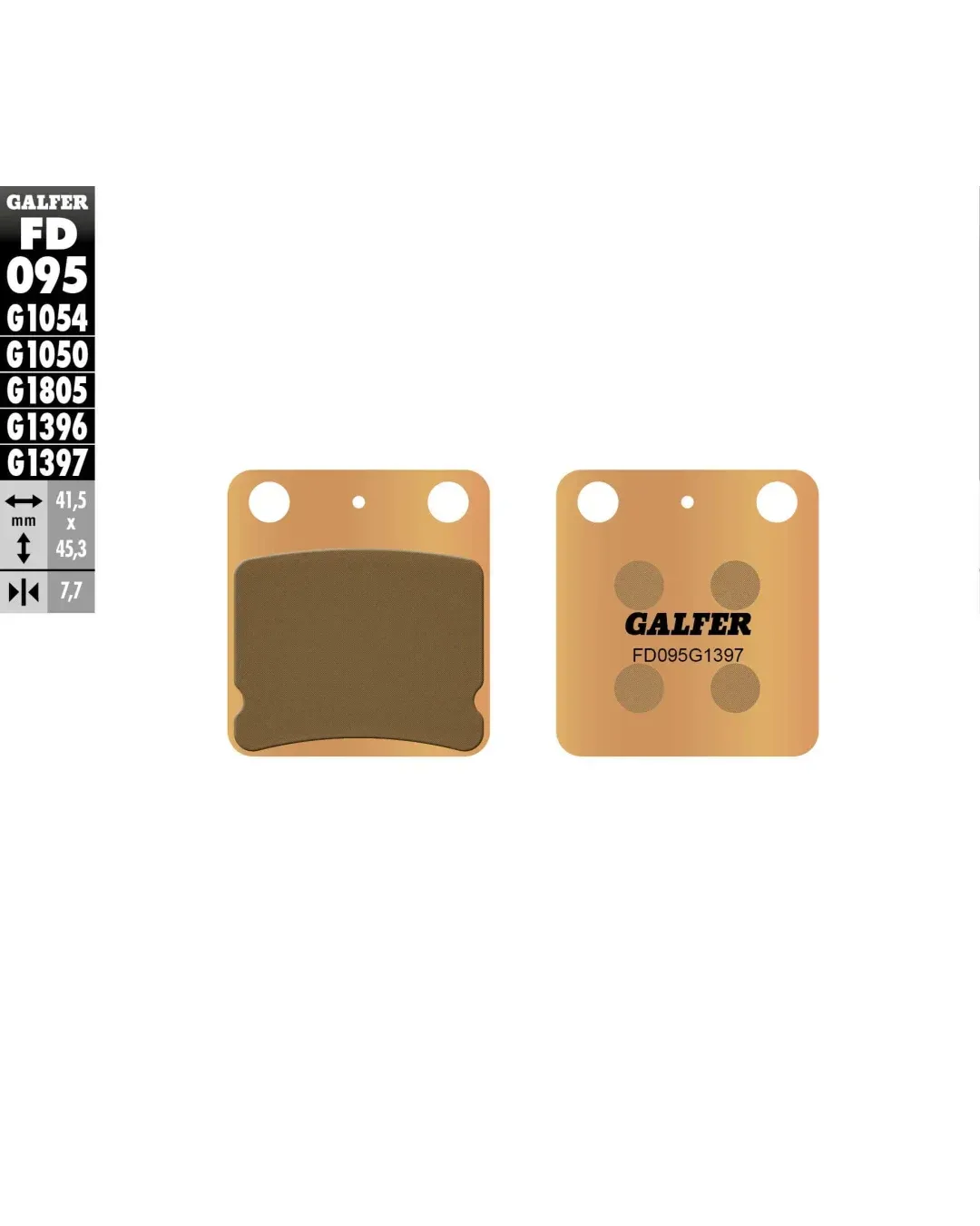 Предни/Задни мото накладки Galfer SINTERED COMPOUND FD095G1397