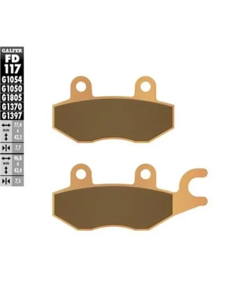 Предни/Задни мото накладки Galfer SINTERED COMPOUND FD117G1370