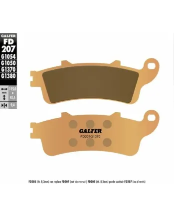 Предни/Задни мото накладки Galfer SINTERED COMPOUND FD207G1370