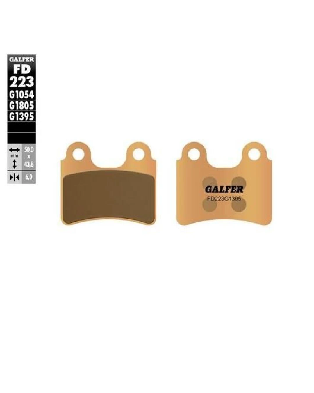 Предни/Задни мото накладки Galfer SINTERED COMPOUND FD223G1395