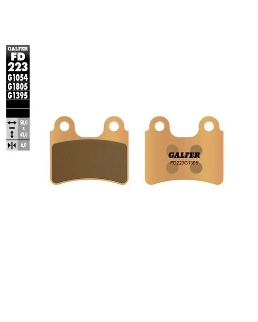 Предни/Задни мото накладки Galfer SINTERED COMPOUND FD223G1395