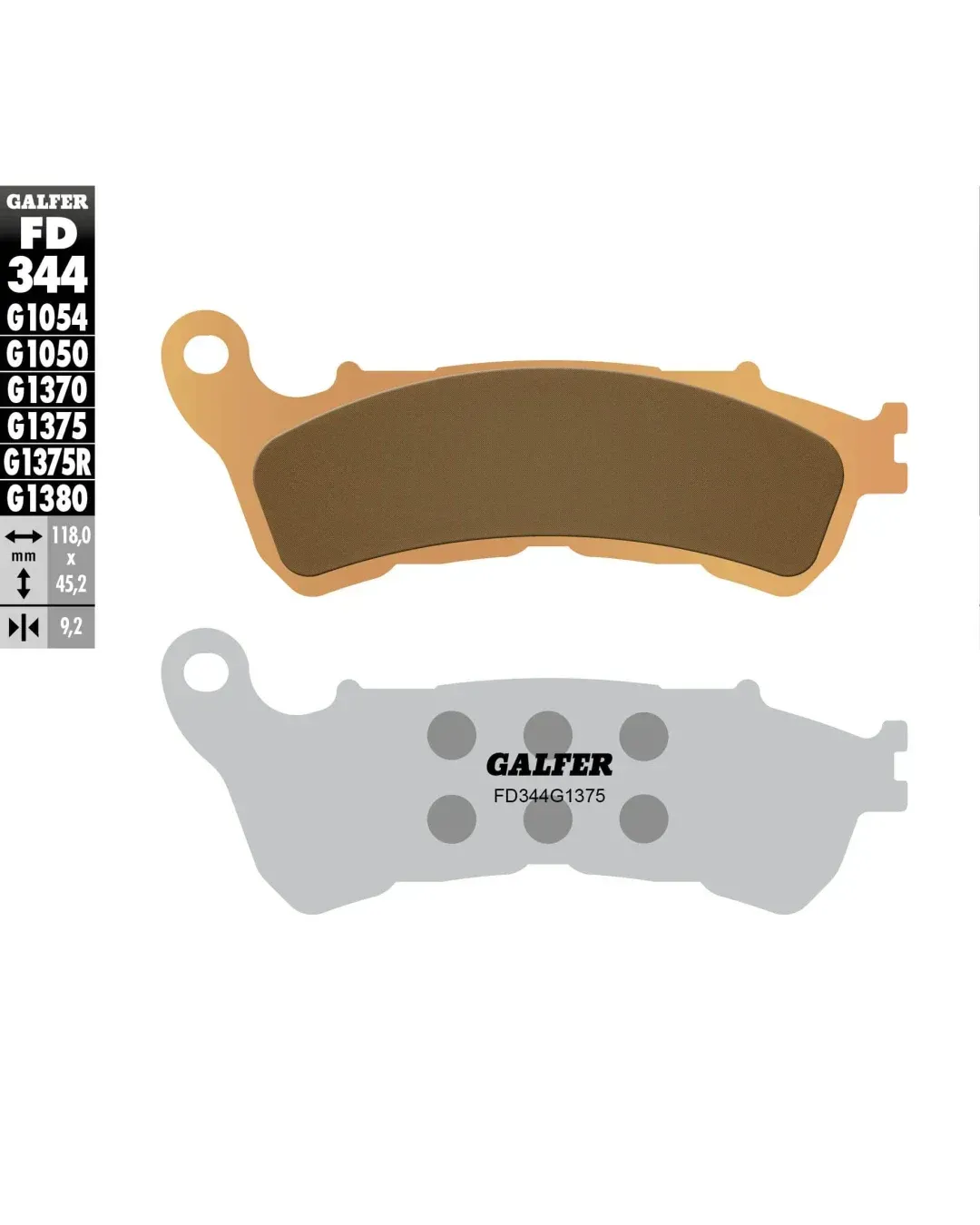 Предни/Задни мото накладки Galfer SINTERED COMPOUND FD344G1375