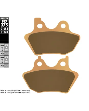 Предни/Задни мото накладки Galfer SINTERED COMPOUND FD375G1370
