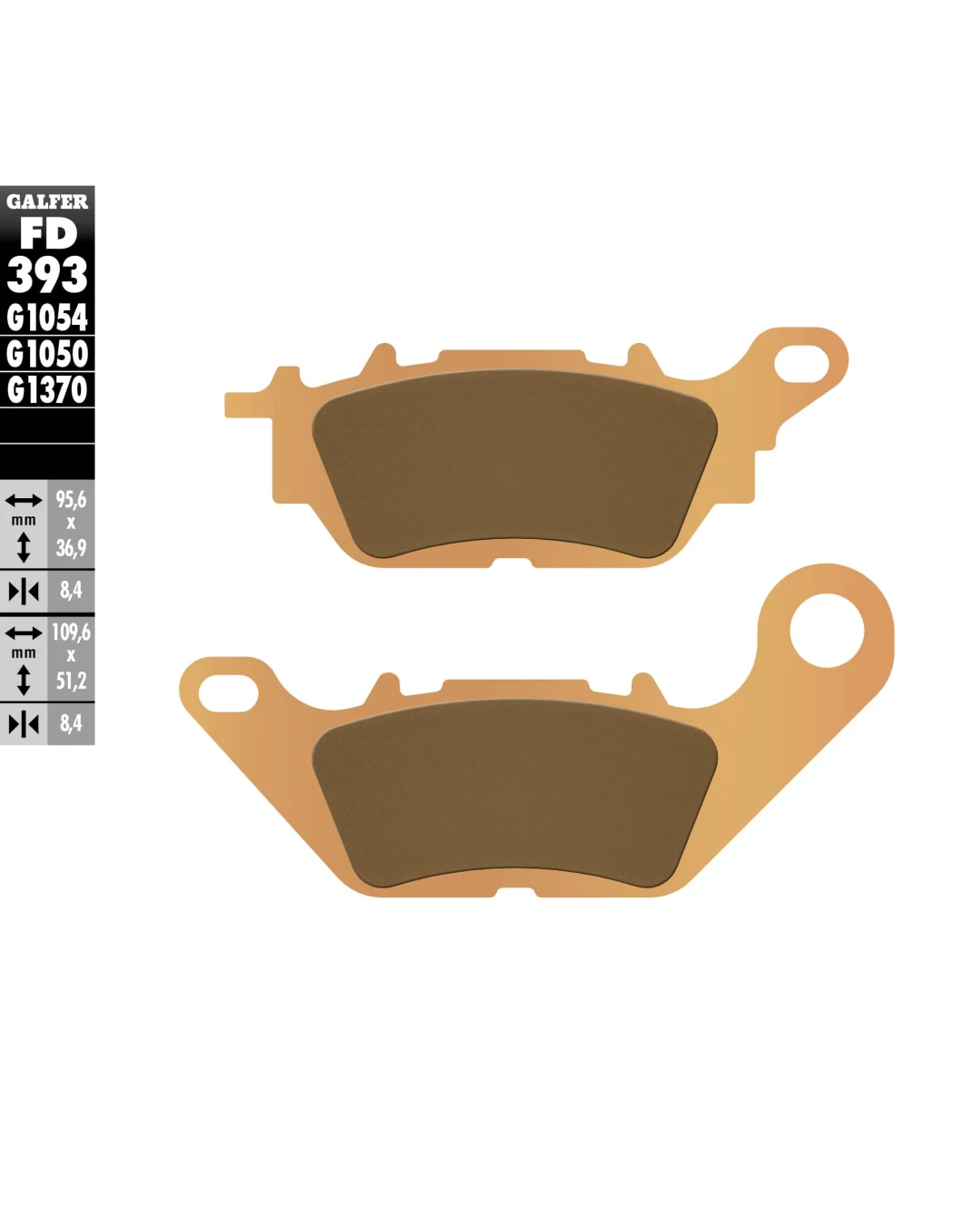Предни/Задни мото накладки Galfer SINTERED COMPOUND FD393G1370