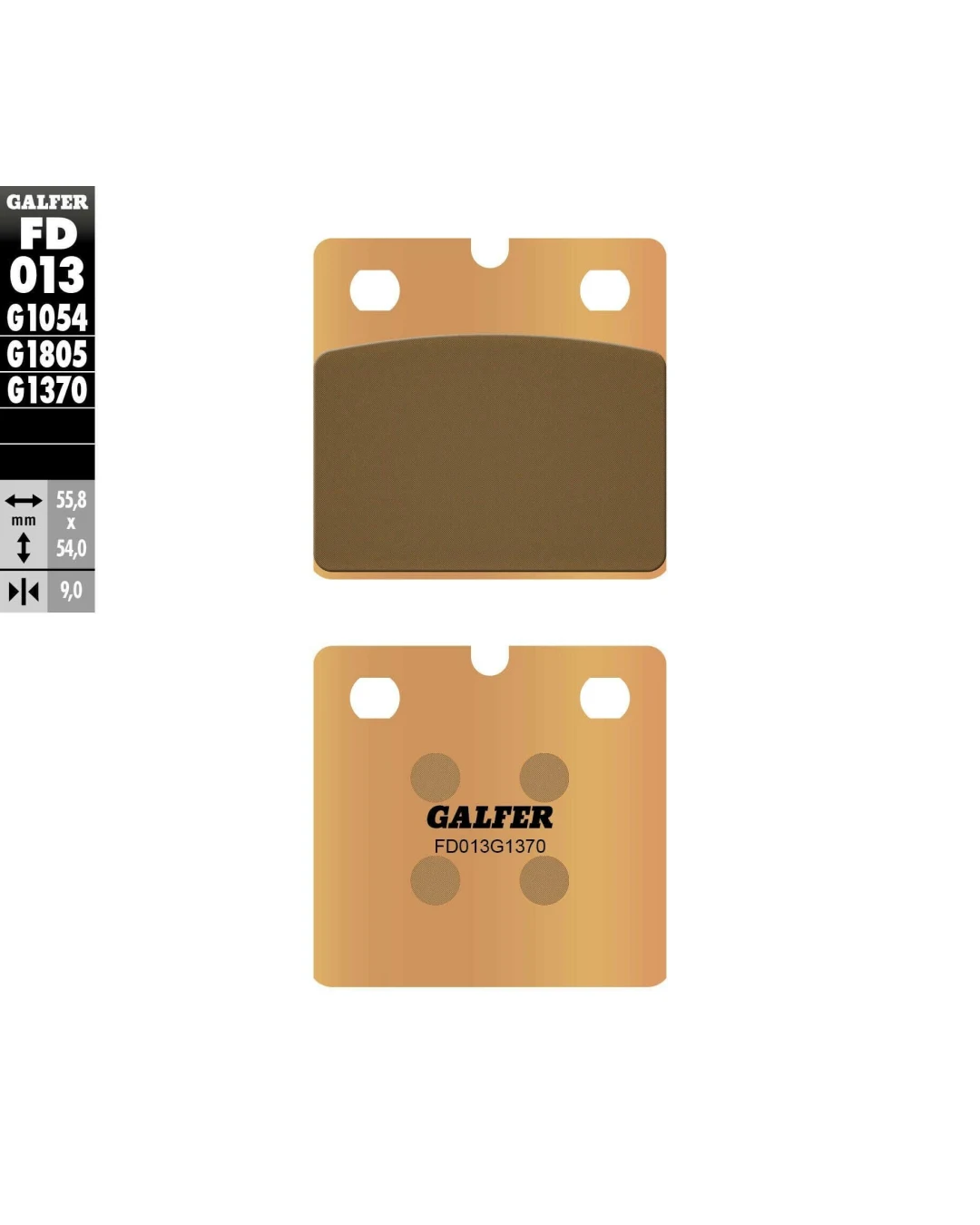 Предни/Задни мото накладки Galfer SINTERED COMPOUNDFD013G1370