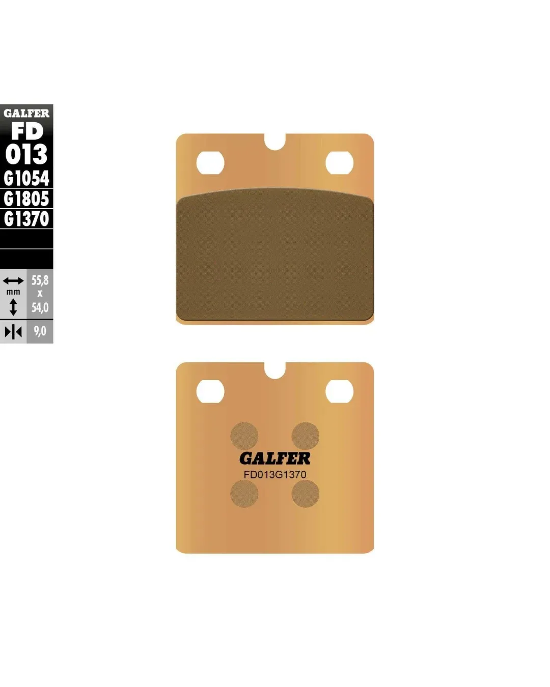Предни/Задни мото накладки Galfer SINTERED COMPOUNDFD013G1370