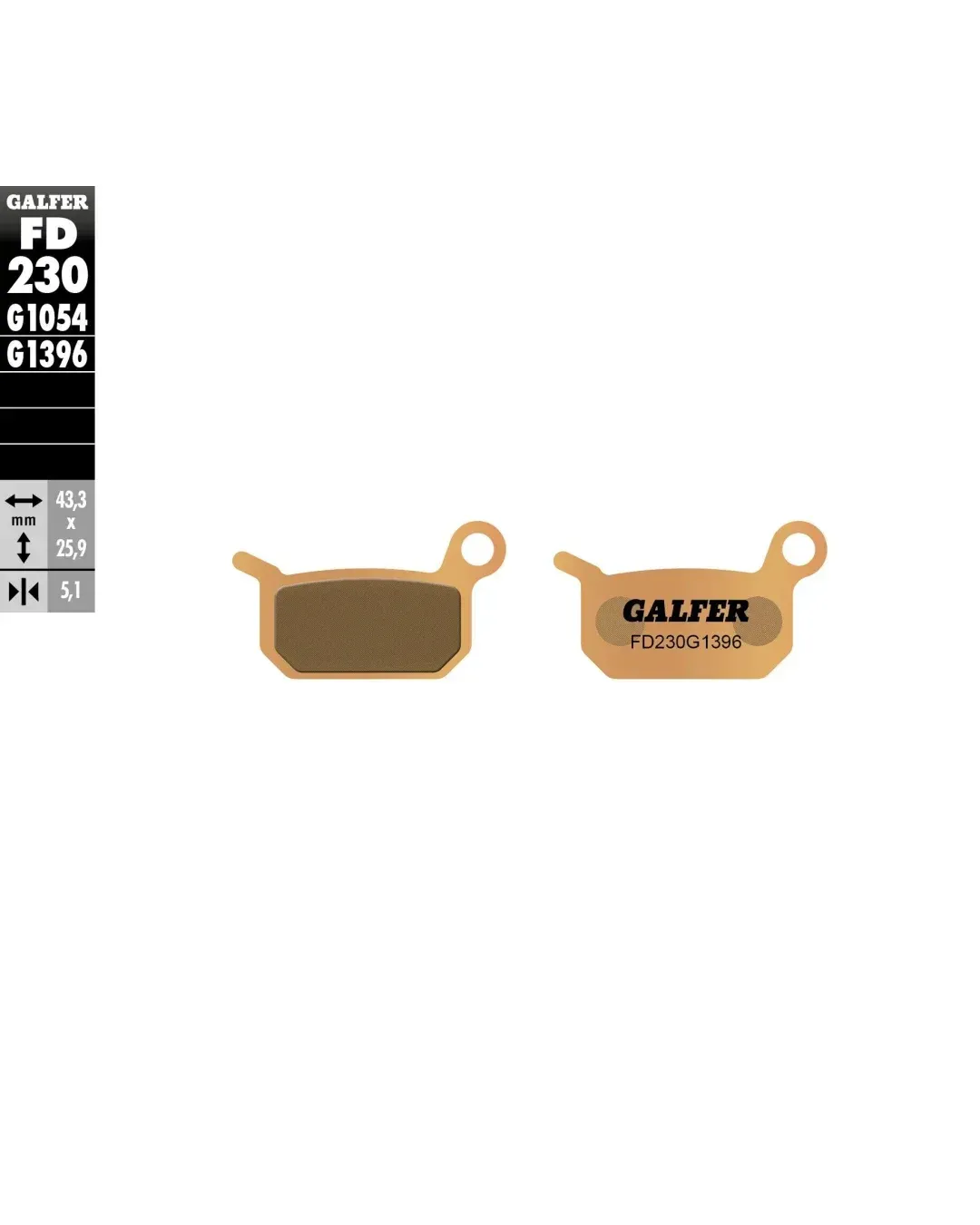 Предни/Задни мото накладки Galfer SINTERED FD230G1396