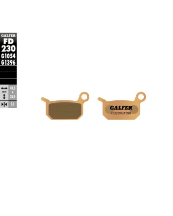 Предни/Задни мото накладки Galfer SINTERED FD230G1396