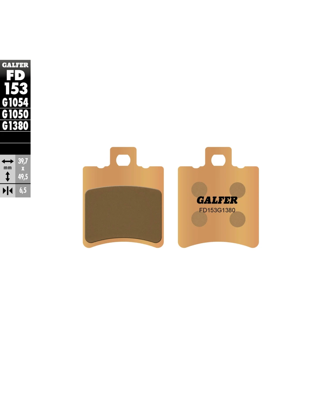 Предни/Задни мото накладки Galfer SINTERED SCOOTER FD153G1380