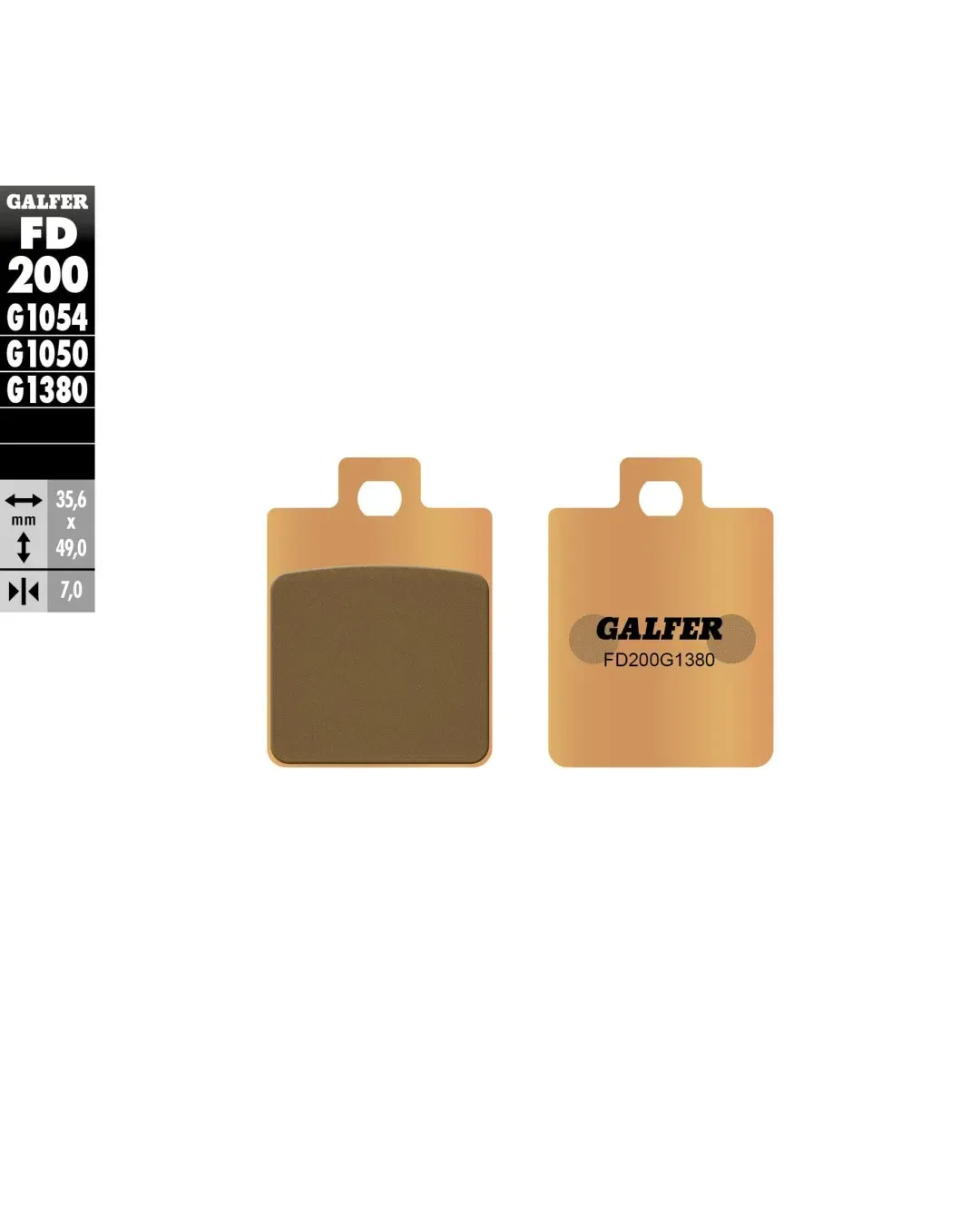 Предни/Задни мото накладки Galfer SINTERED SCOOTER FD200G1380