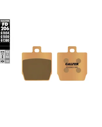 Предни/Задни мото накладки Galfer SINTERED SCOOTER FD206G1380