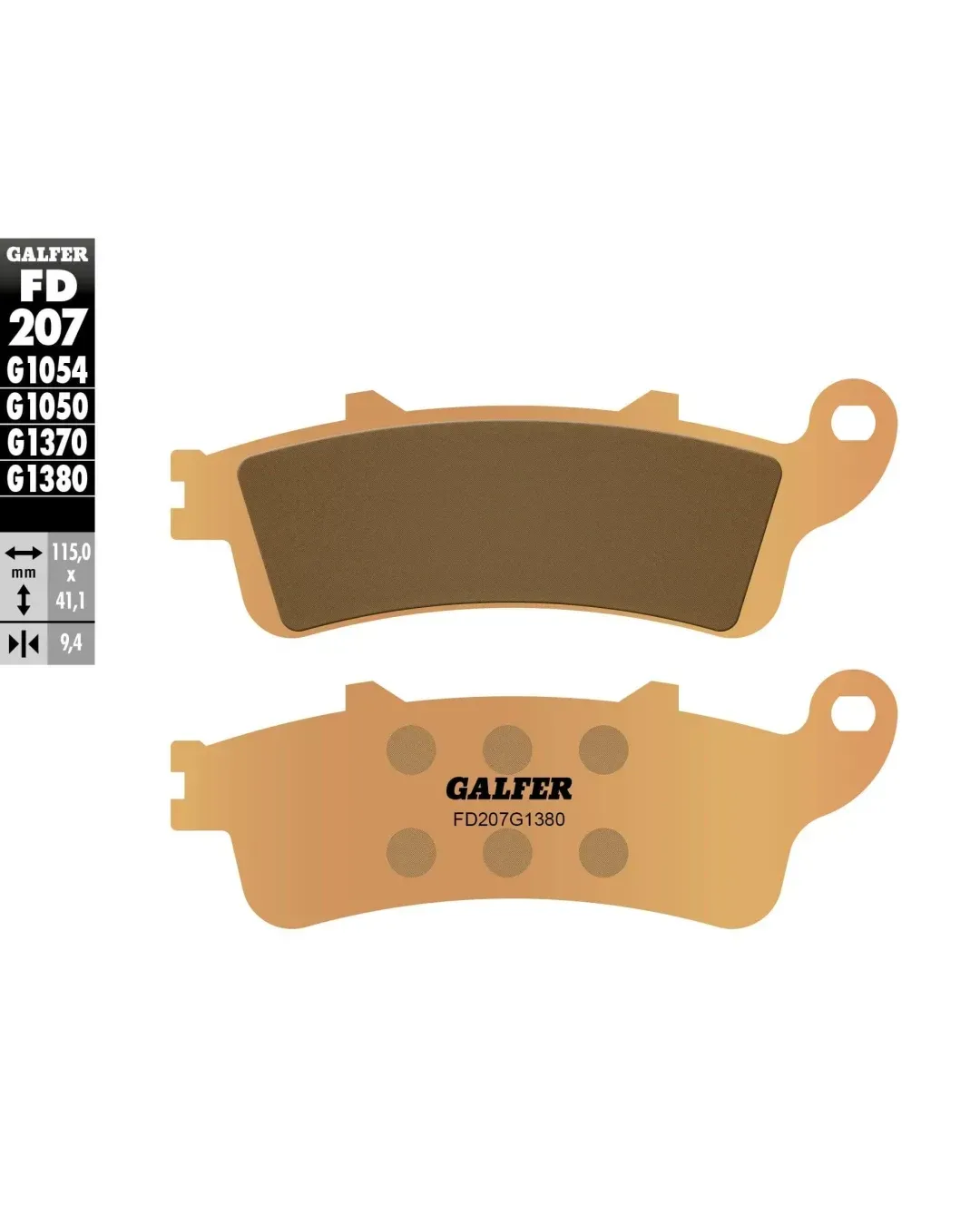 Предни/Задни мото накладки Galfer SINTERED SCOOTER FD207G1380