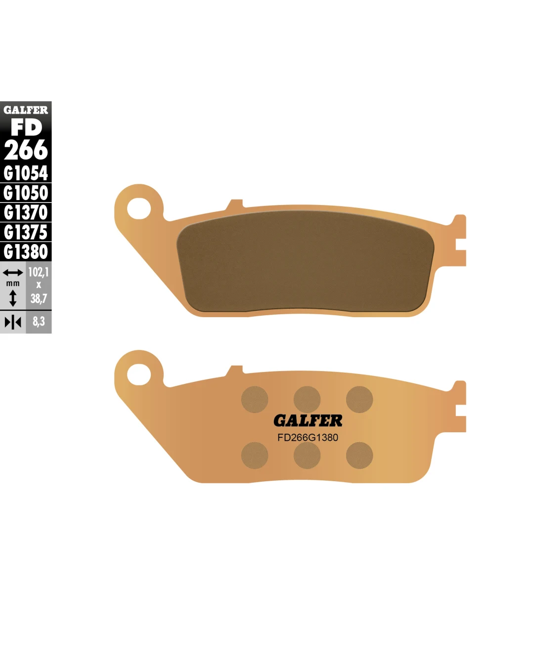 Предни/Задни мото накладки Galfer SINTERED SCOOTER FD266G1380