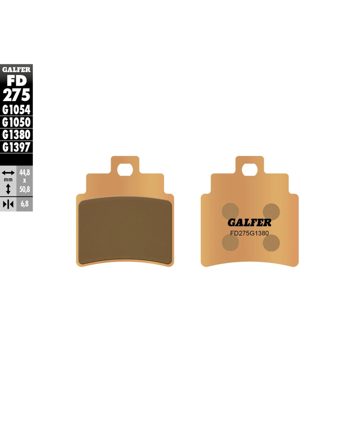 Предни/Задни мото накладки Galfer SINTERED SCOOTER FD275G1380