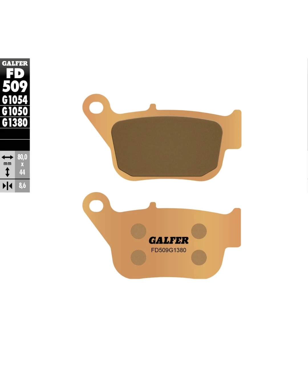 Предни/Задни мото накладки Galfer SINTERED SCOOTER FD509G1380