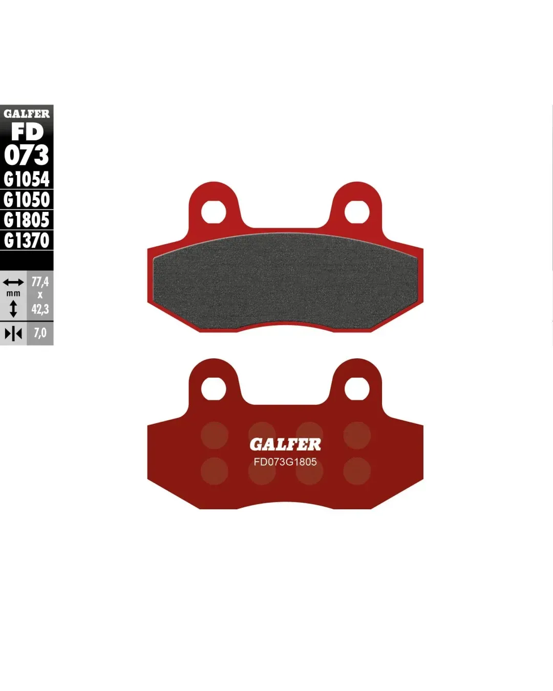 Предни/Задни мото накладки Galfer TRIAL TOP FD073G1805