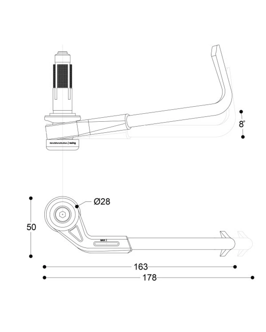 Предпазител лост BARRACUDA LEVER PRO-TECT B-LUX VR|46